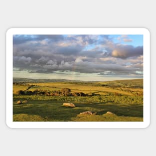 Summers Evening on Dartmoor Sticker